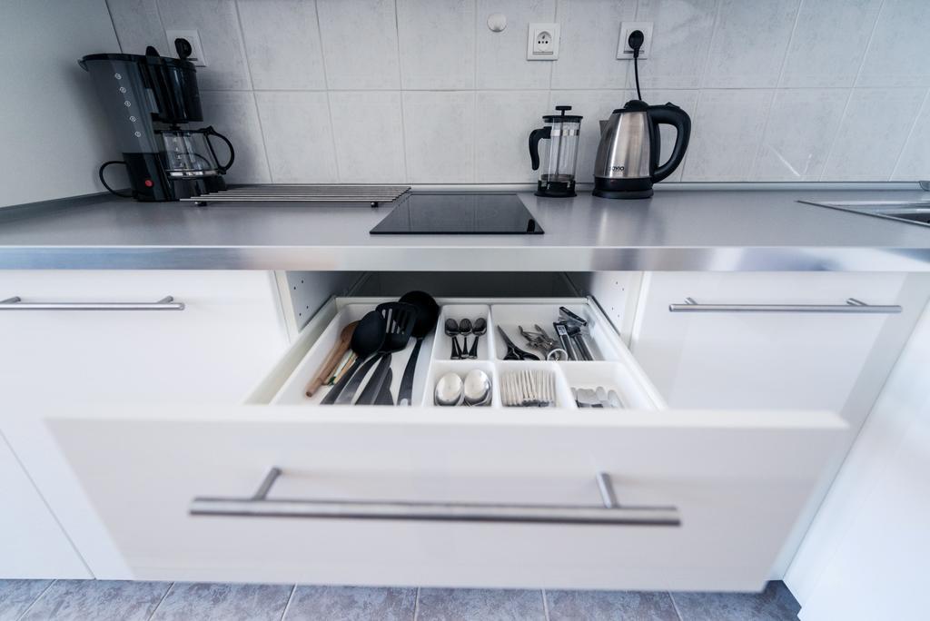 Modern Apartment Riegrovy Sady Prag Rum bild